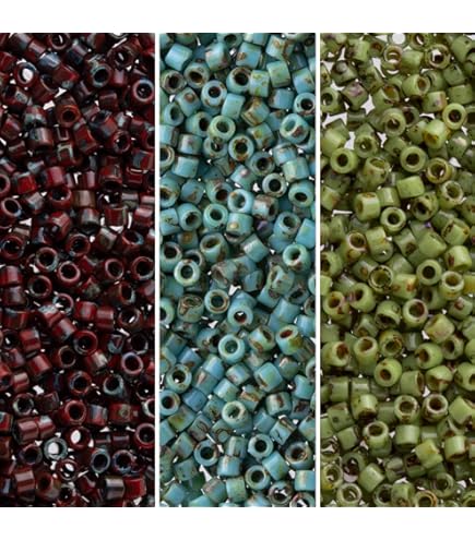 小物 miyuki Amazon.com: Miyuki DB-MIX24 11/0 Matte Heavy Metals 7.2g Delica